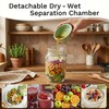 Salad Jar with Side Opening, Mason Jar Salad Leak Proof