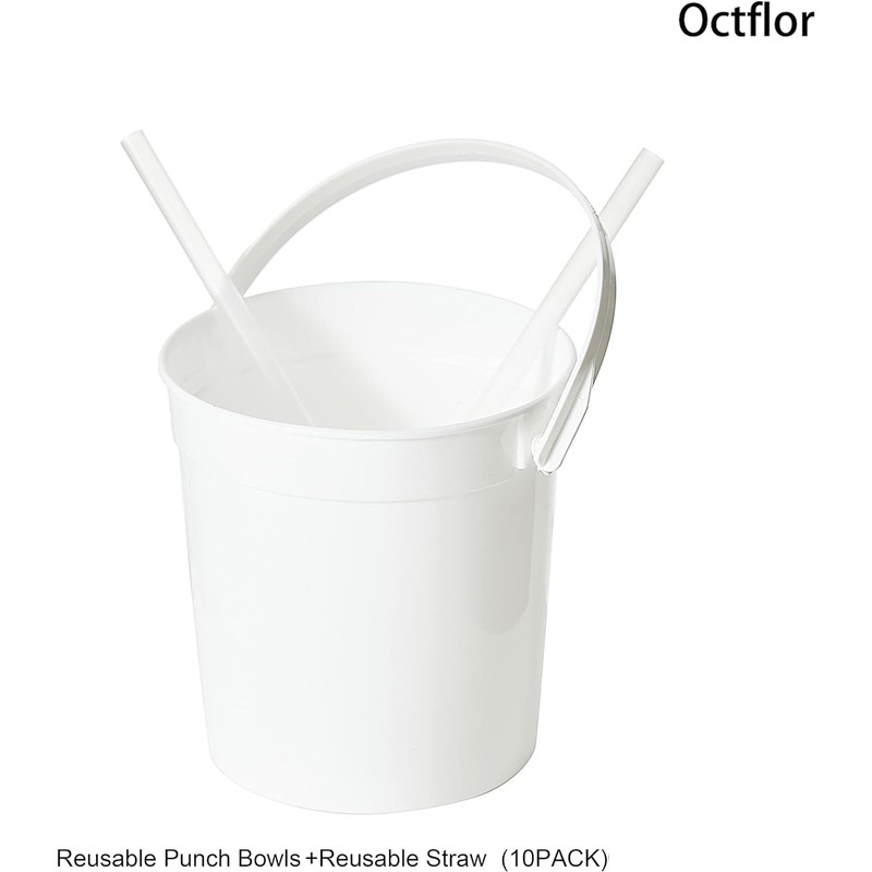 Octflor Cubos de ron de plástico para bebidas (10 unidades),