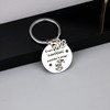 LUOKIFUR 2022 Graduation Inspirational Keychain Souvenir Stainless Steel Graduation Keyring