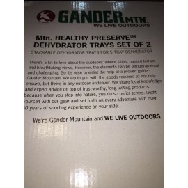GANDER mtn. Stackable Dehydrator Trays Set Of 2 - For 5 Tray Food Dehydrator-New