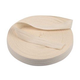 Bias Binding Tape for Sewing,50 Meters Cotton Twill Tape Webbing Tape Herringbone Sew Roll Tapes for Sewing Dressmaking Craft Dressmaking and DIY for Children,Natural Beige 2cm