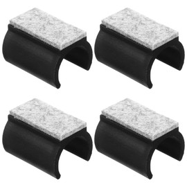 UKCOCO 4Pcs U Shaped Felt Chair Pads Floor Protectors Non-Slip Furniture Leg Glides for U Shaped Chairs Easy Installation Noise Reduction Multi-Functional Design
