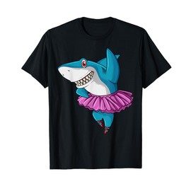 Ballerina Shark Ballet Dancer Shark Tutu Dance Party T-Shirt