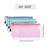 A6 Plastic Wallets File Folder 8Pcs Zip Lock Bags Small
