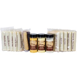 Amish Country Popcorn | Old Fashioned Microwave Popcorn | Non-GMO, Gluten Free, Microwaveable and Kosher (Microwave Sampler Gift Pack, 10 bags & 2 Cobs)