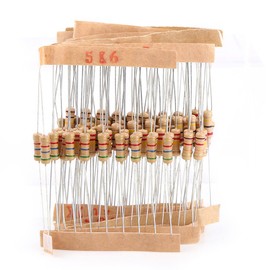 1000 Pieces 100 Values 5% Carbon Film Resistors Assortment Kit, 1 Ohm to 10 M Ohm 1/2 W Resistor, Electronic Components for Respberry Pi Projects, Default