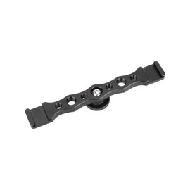 SZRIG Double End Shoe Mount Support Rail with 1/4" & 3/8" Thread Holes for Photo Studio