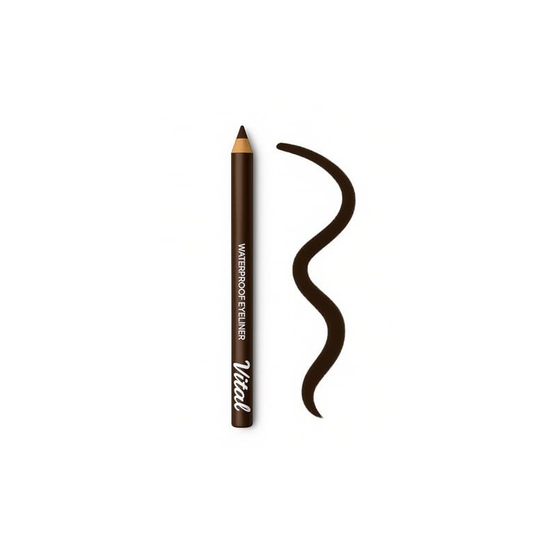 Fat Waterproof Eyebrow Pencil with Built-in Sharpener – Smudge-Proof, Natural