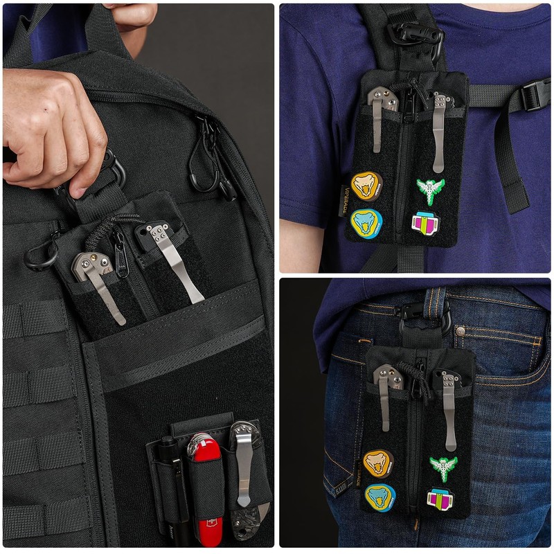 VIPERADE VE24 Small EDC Bag Organiser, EDC Pouch Pockets, Small