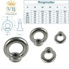 Ring Nuts M6 Stainless Steel A2 V2A VA Rust-Proof Set