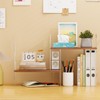 BYCY Double H Display Bookshelf Desktop Organizer Office Storage Rack