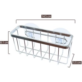 Aramox Soporte para Esponja de Acero Inoxidable con Ventosa, Rejilla para Fregadero de Secado Rápido para Esponjas y Cepillos, Organizador de Cocina Ideal para Limpieza y Comodidad