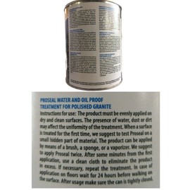 Tenax Proseal Stone Sealer – Best for Granite, Marble, Quartzite, Engineered Stone & More – Long-Lasting Stain & Water Repellent Protection – Indoor & Outdoor Use