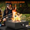 ONLYFIRE OUTDOOR LIVING 15.7" Portable Propane Gas Fire Pit Side-Mounted,