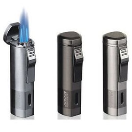 Metal Triple Jet Torch Windproof Lighter Black