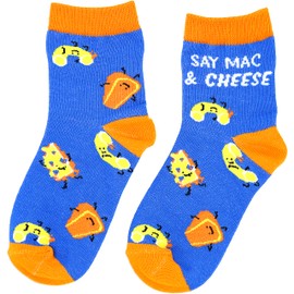 Pavilion- Mac n Cheese- Say Mac & Cheese- Youth Crew Socks- Large 4-7 Years