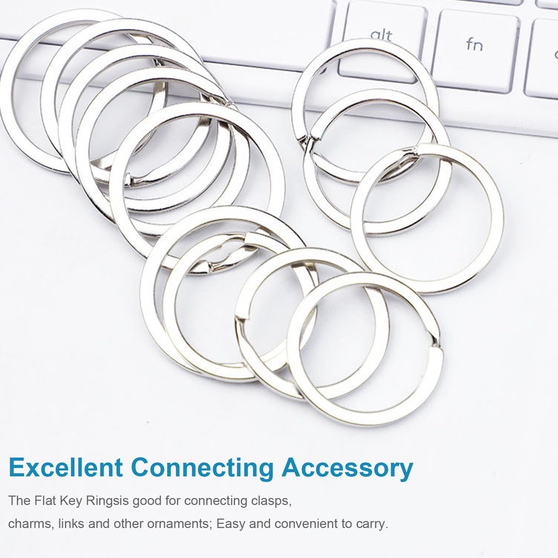 ASIRYVA 12 Pcs Key Ring Hoop, Key Rings Keyring Ringsfor