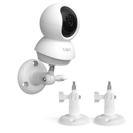 HOLACA Wall Mount Compatible with TP-Link Tapo C200 / C210 / C220 / C201 / C202 / C211 / C212 / C222 / C230 Indoor WiFi Security Camera - White (Pack of 2)