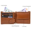 URBAN FOREST Oliver Leather Wallet for Men, Cognac, Contemporary