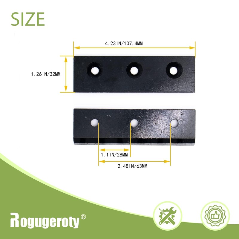 Rogugeroty 1901824 1908600 Chipper Blade Knife Replace Sharp Edge Troy