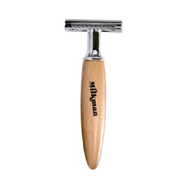 Milkman Grooming Co. Double Edge Safety Razor (Beechwood Handle)