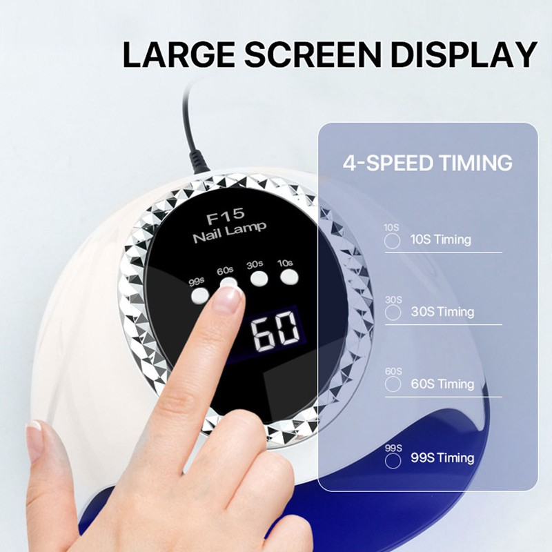 UV LED Nail Lamp 4 Timers Fast Curing Smart Sensor