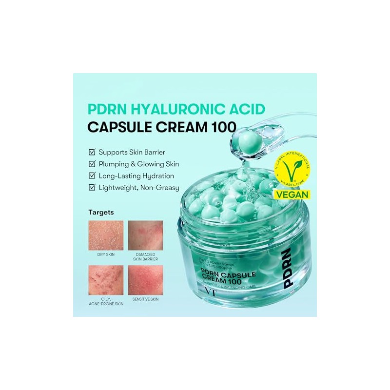 VT COSMETICS PDRN Capsule Cream - Hydrating Face Moisturizer