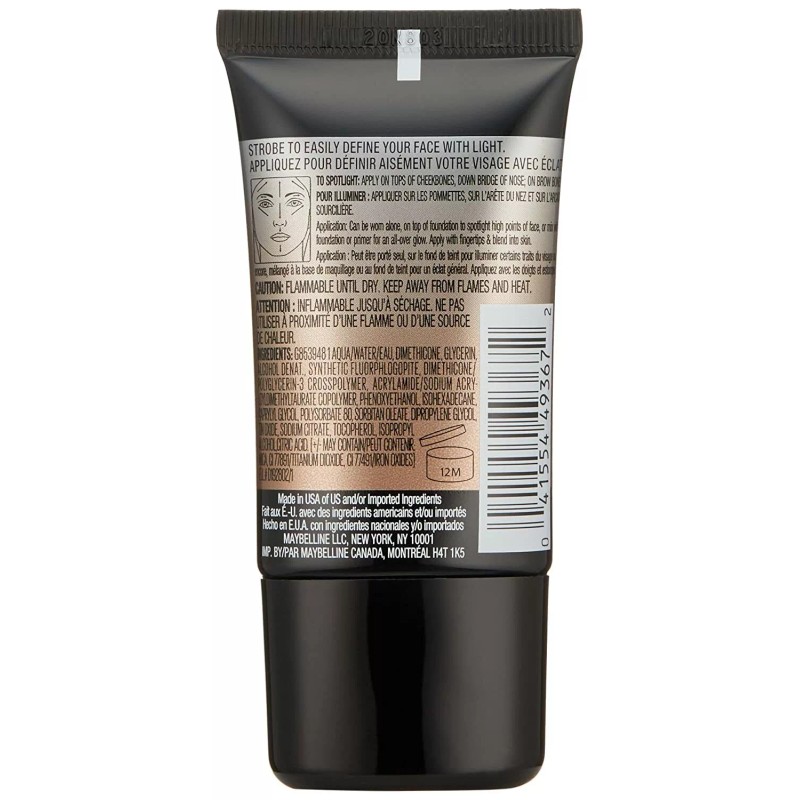 Maybelline Master Strobing Liquid Illuminating Highlighter, Deep/Gold, 0.67oz.