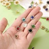 sourcing map 100 Set Rhinestone Rivets Studs 11mm Crystal Rivets