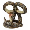 Rustic Western Coiled Diamondback Rattlesnake Snake Double Wine Bottles Holder