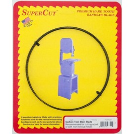 SuperCut 41500 80-Inch by 1/8-Inch by 0.025 by 18 T.P.I. Carbon Tool Steel Bandsaw Blade Recommended for Cutting Wood or Soft, Non-Ferrous Metals