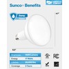 Sunco 12 Pack BR40 LED Light Bulbs, Indoor Flood Lights,