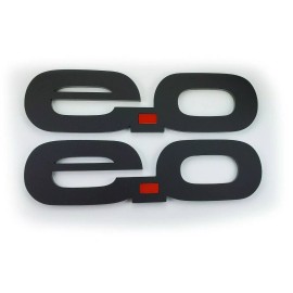 FMSgear 2pc Fender E.0 emblems fits Ford Mustang Mach-E GT Trunk badge Mach E logo Ev