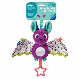 Ravensburger Play+ Baby Activity Bat - Baby Toy from 0 Months, Pram Toy, Plush Toy - Play Plus - 12034051