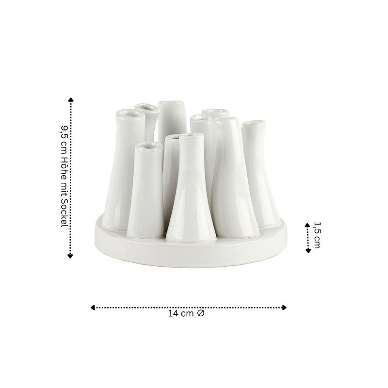Mariles Vases Set on Base Flower Vases Flower Pot Table
