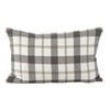 SARO LIFESTYLE Classic Plaid Pattern Cotton Down Filled Throw Pillow,