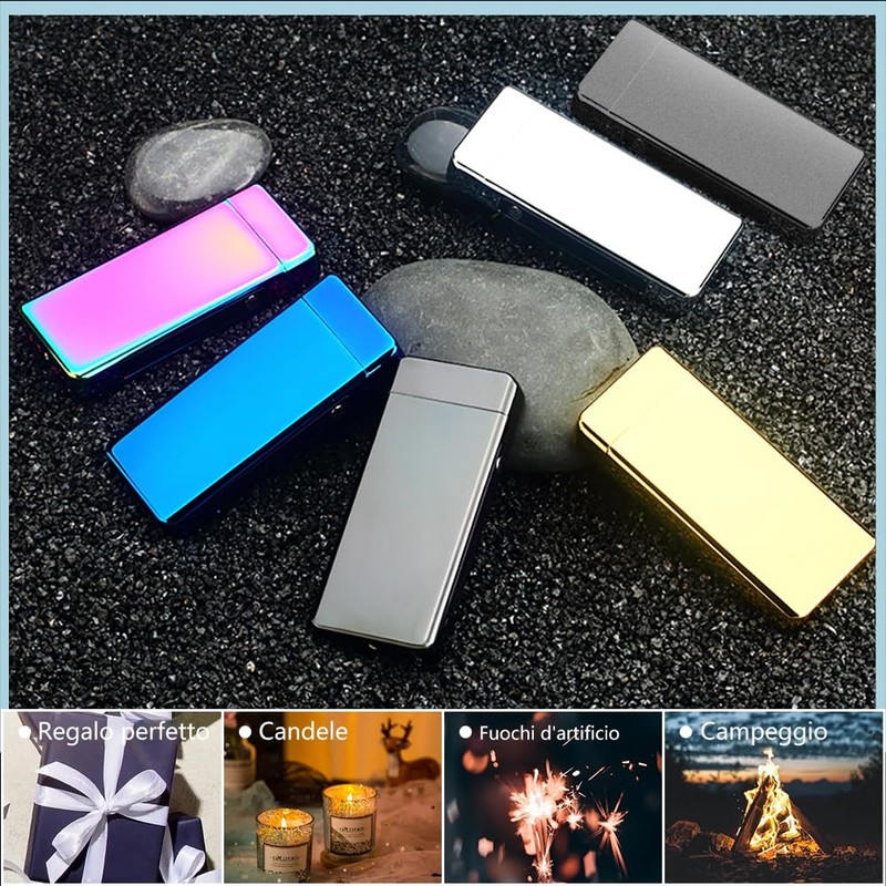 YOZWOO Electric Lighter Rechargeable, High Power Flame Arc Lighter, USB