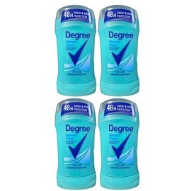 Degree Shower Clean 2 Pack Antiperspirant Deodorant 48H Sweat & Odor Protection, 1.6 Each Stick - Scent: 4 PACK