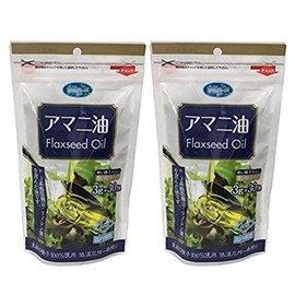 Linseed Oil (0.1 oz (3 g) x 30 Bags x 2 Bags, Domestic Filling, Low Temperature Compression, Convenient to Carry