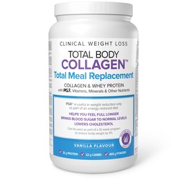 Natural Factors Natural Factors Total Body Collagen Meal Replacement 855g, Vanilla Flavour, Collagen & Whey Protein with PGX, 22 g of Protein per Serving, Helps you Feel Full Longer, Proudly Canadian
