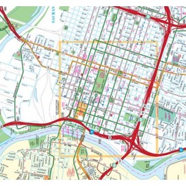 Sacramento City Pearl Map (Laminated)