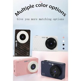 Obafepd 32GB Digital Camera,FHD Kids Camera,48 MP Compact Camera for Kids with 16X Zoom Anti Shake,Auto Focus, Video Recording Function,Mini Camera Suitable for Boys Girls Teenagers Gift (White)