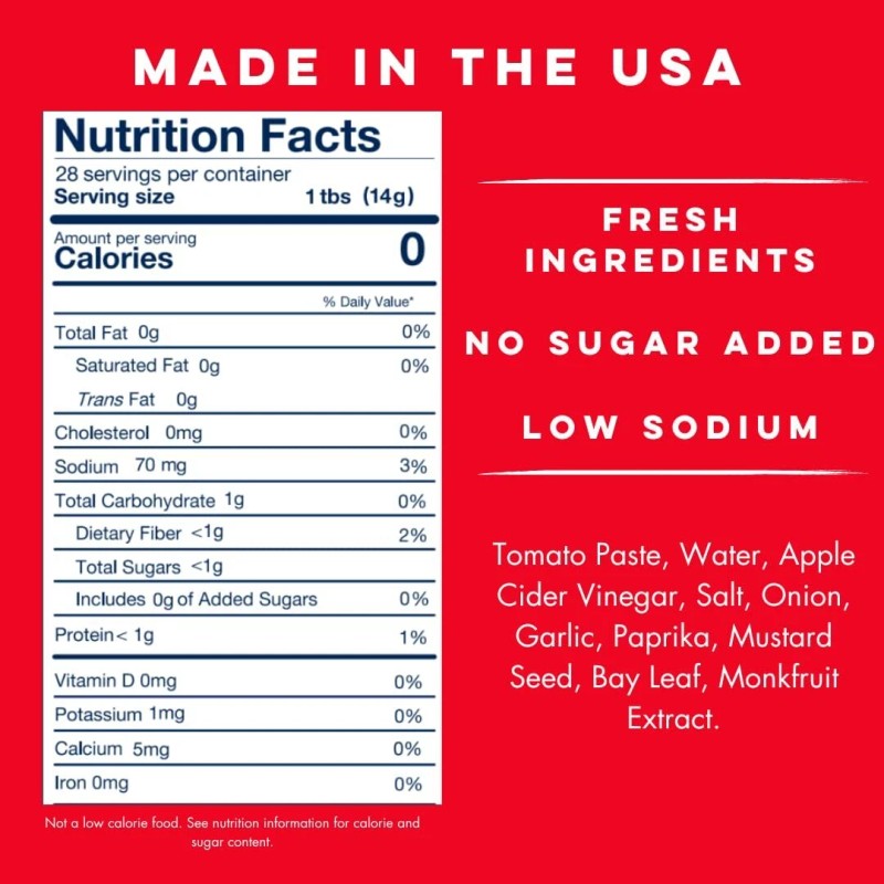 Yo Mama's Foods Classic Ketchup 14 oz (Pack of 6)