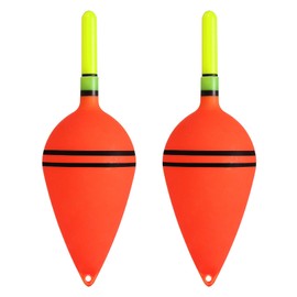 PATIKIL 1oz Lighted Fishing Slip Bobbers, 2 Pack EVA Light Up in Green Fishing Float for Night Fishing