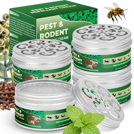 4 Pack Peppermint Wasp Repellent Outdoor, Natural Bee Repellent Keep Carpenter Bee & Yellow Jackets Out from Outdoor Yard Garden House, Long-Lasting Protection, Safe for Dogs and Children