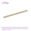 DMiotech 2pcs 5mm x 150mm Brass Solid Round Bar Brass