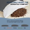 Organic Buckwheat Pillow for Sleeping with Dual-Layer Pillowcase and Extra