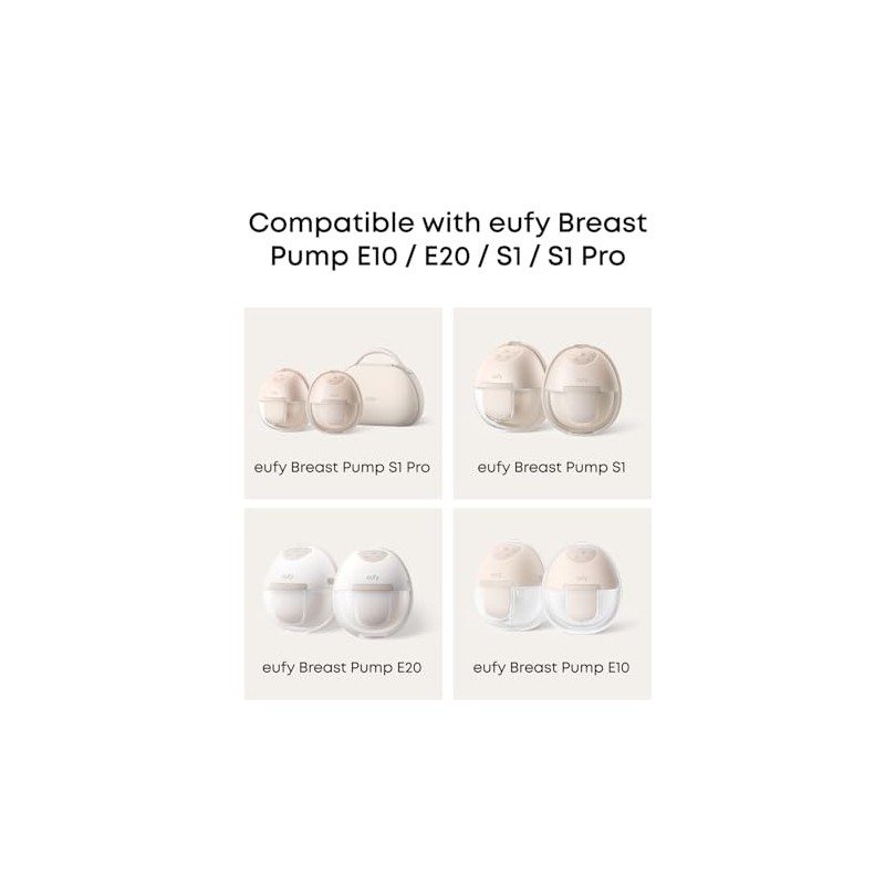 eufy Original Spout Cap (4-Pack) for Wearable Breast Pump E10/E20/S1/S1