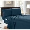 Elegant Comfort 4-Piece Solid Smart Sheet Set-Deep Pocket Fitted Sheet