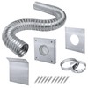 Pellet Stove Fresh Air Intake Kit, 2" x 60" Outside